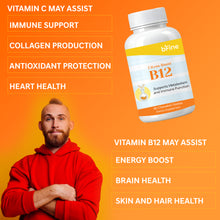 Load image into Gallery viewer, Citrus Boost B12 | Natural Energy & Immune Support 500mcg Vitamin B12 + 30mg Vitamin C | 90 Chewable Citrus Tablets